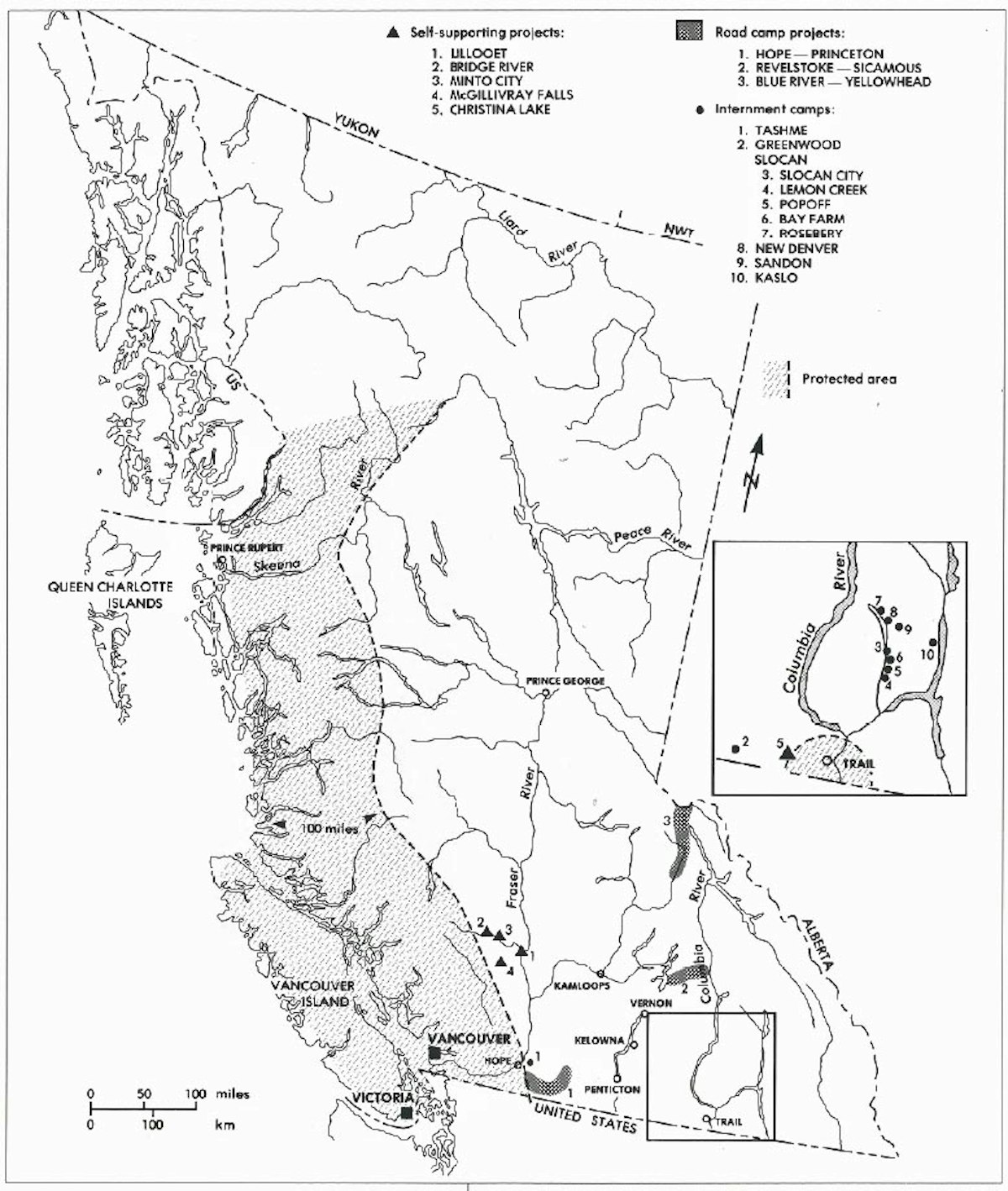 Japanese Canadians In Internment Camps In British Columbia